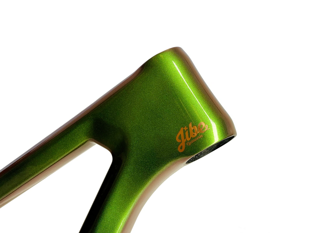 Jibe XCHT MTB cross country frame in beautiful chameleon copper color.