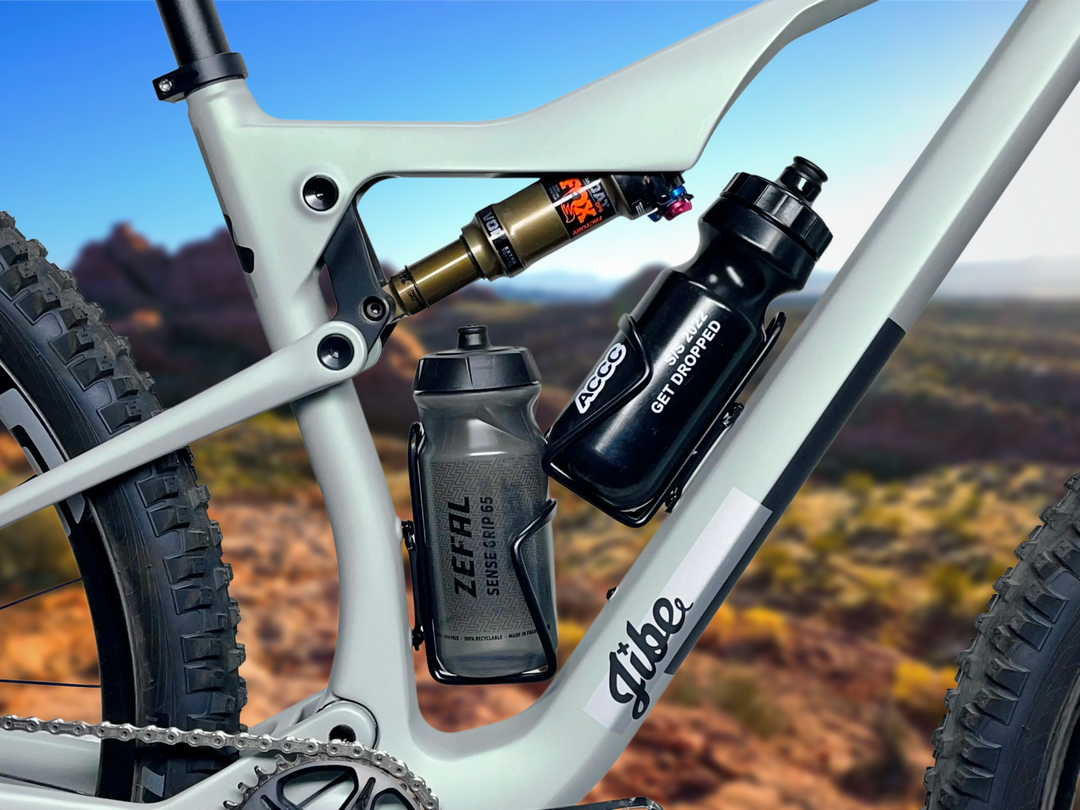 The Jibe Fully frame has space for 2 water bottles which is a huge feature for an xc full suspension.