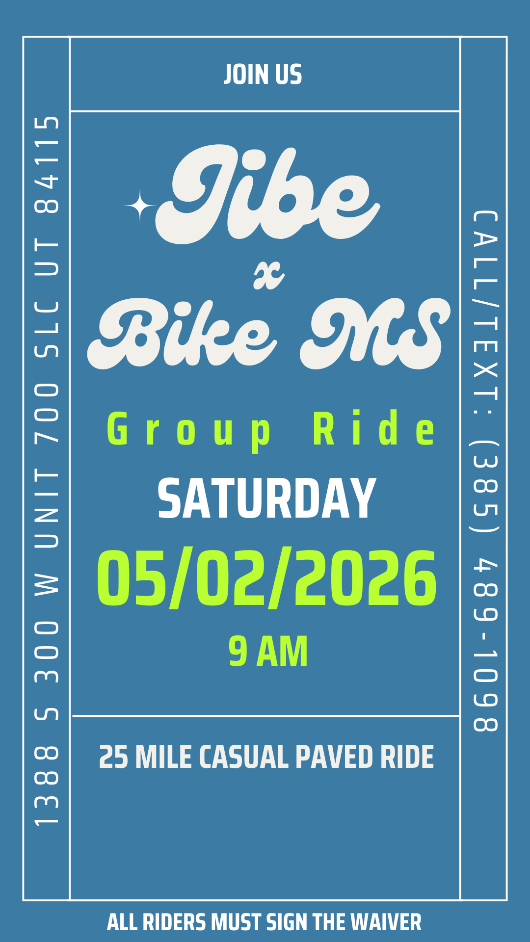 Ride with Us: Jibe x Bike MS Group Ride