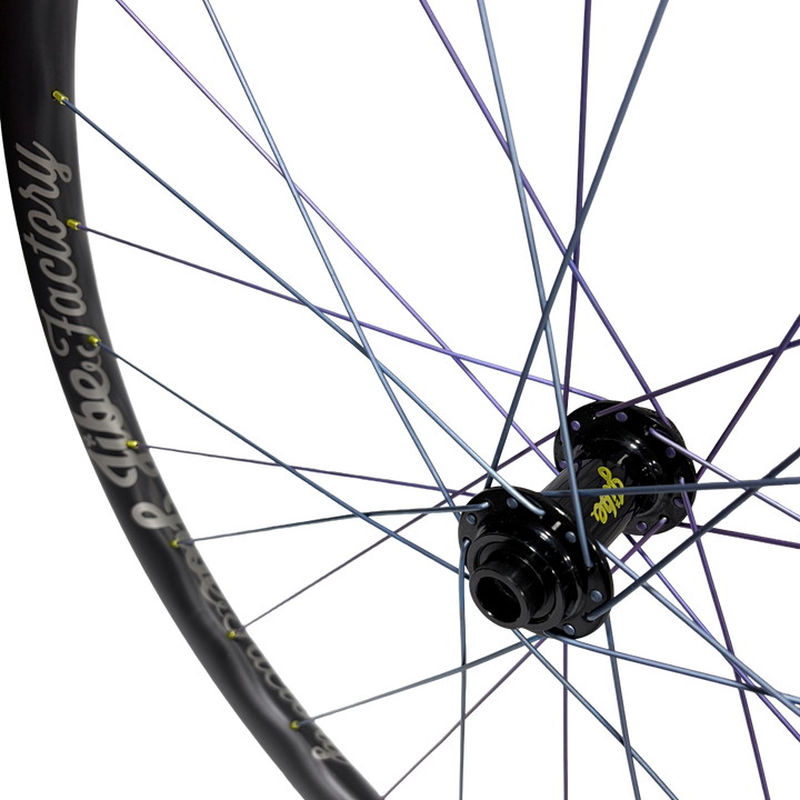 Purple and Blue titanium wheelset build
