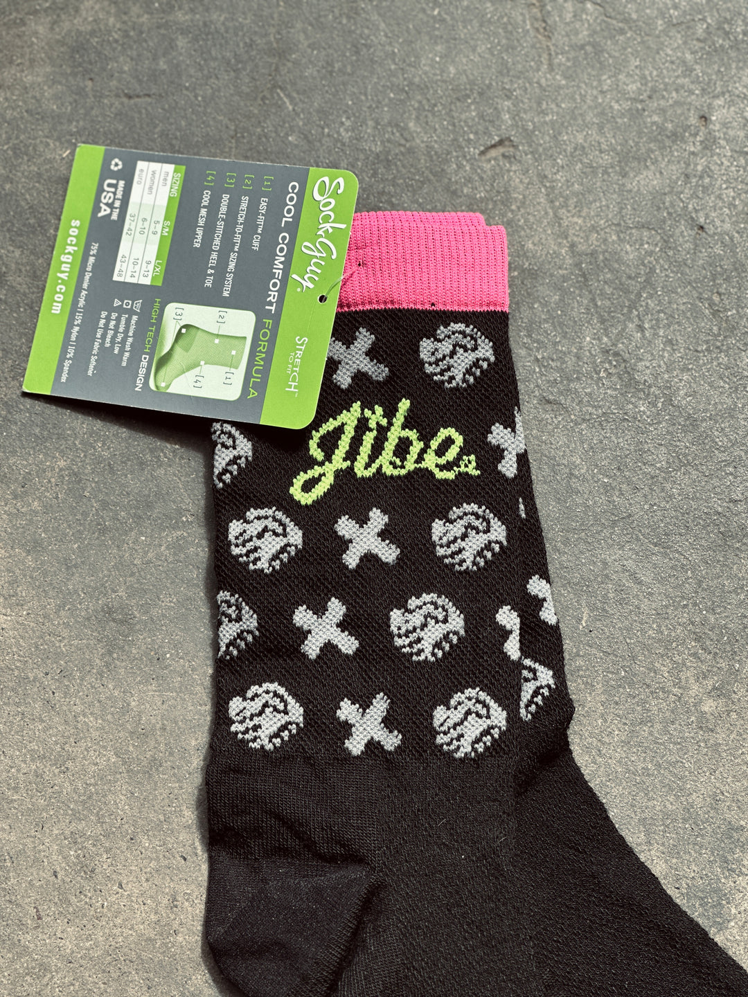 Jibe Pattern Cool Comfort Cycling Socks
