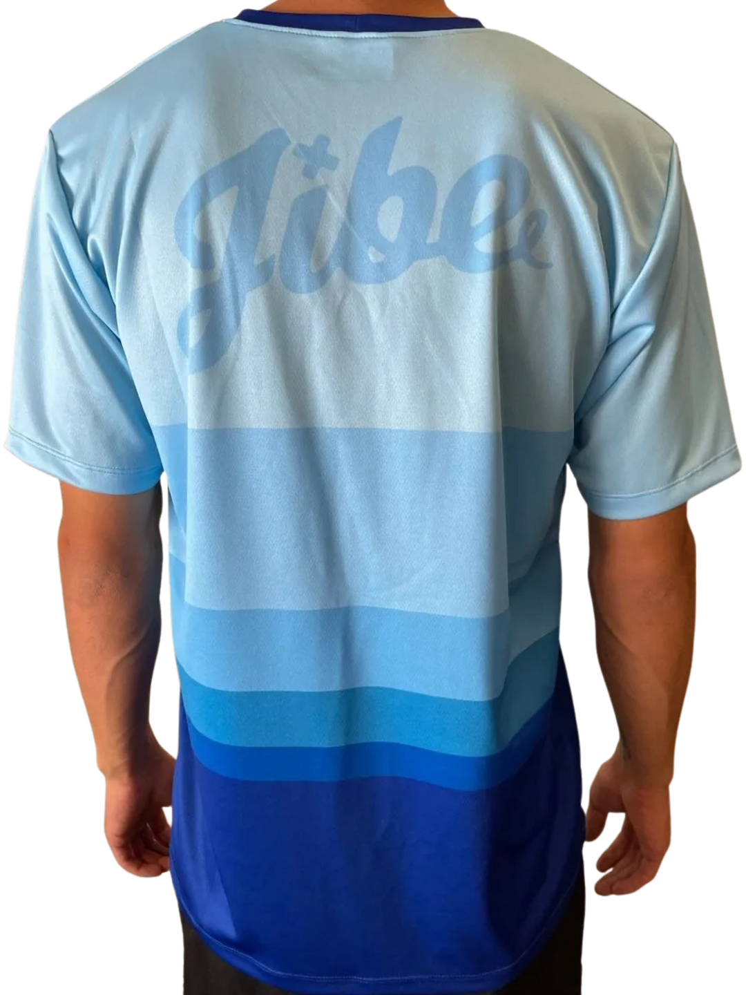 Jibe Trail Jersey Tee | Blue Gradient