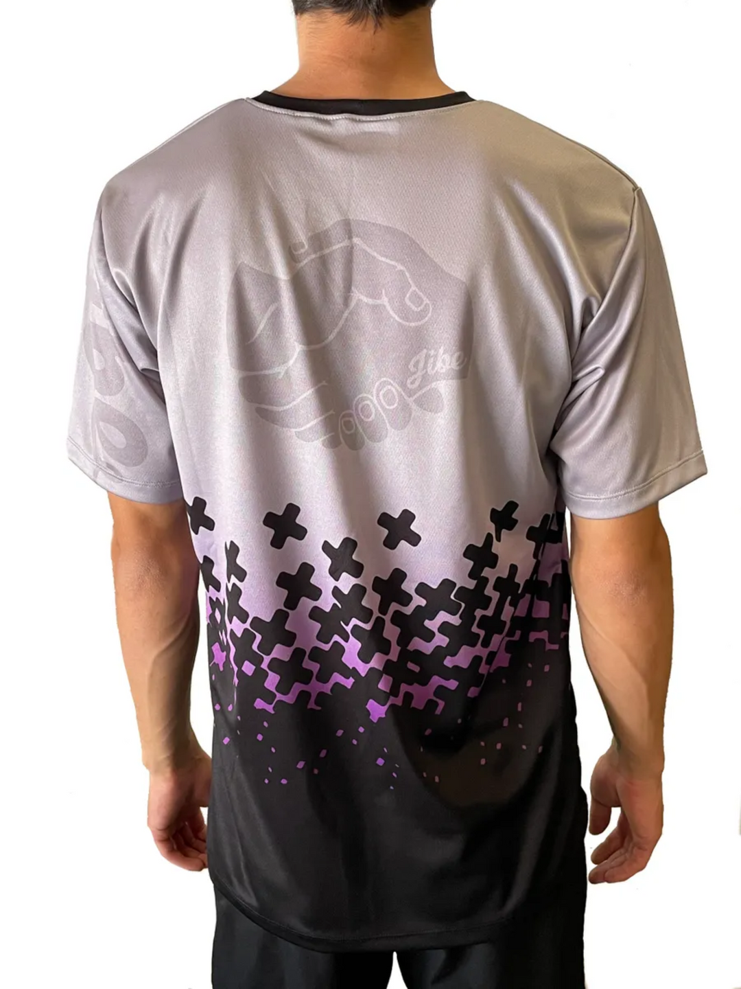 Jibe Trail Jersey Tee | Purple Grey