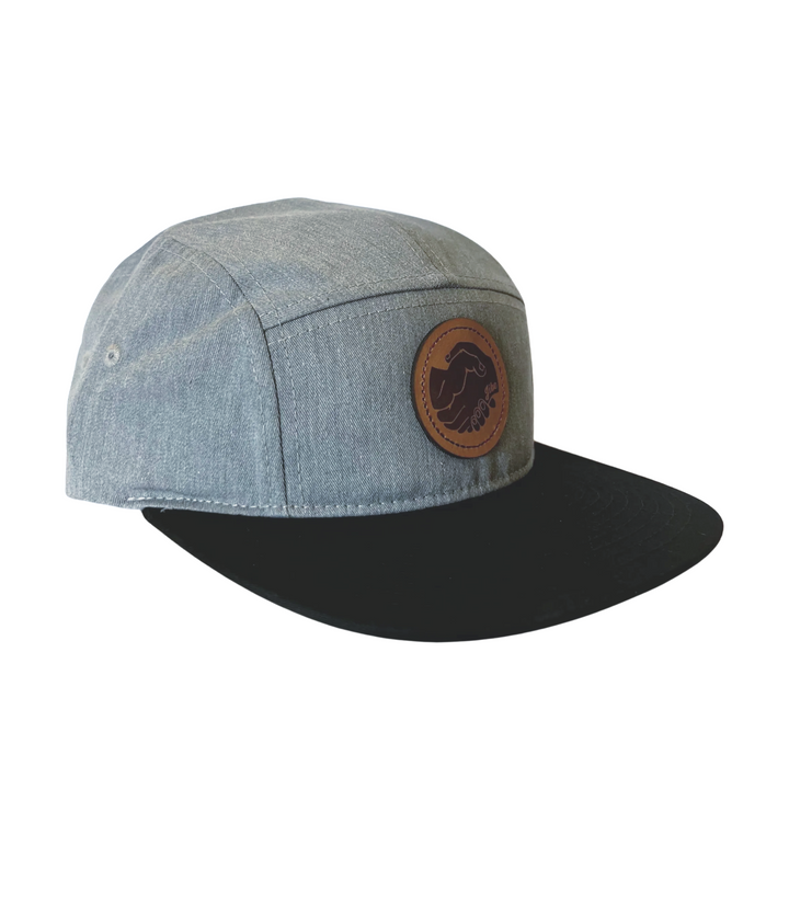 Jibe 5-Panel Hat (Grey and Black)