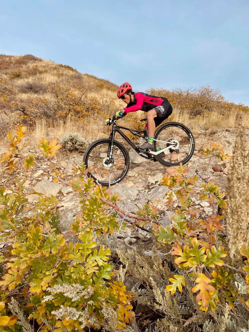 Jamerson Kent descending on his Jibe Fully.